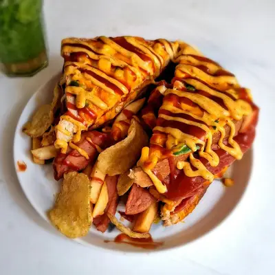 Loaded toast sandwich